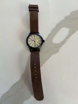 Timex Expedition Scout T49963 Mens Watch 40mm Leather Indiglo 50M