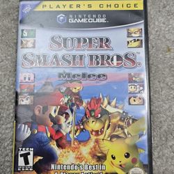 Super Smash Bros Melee Box & Manual No Game Gamecube