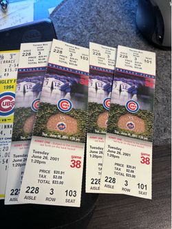 Cubs tickets past games 17 tickets