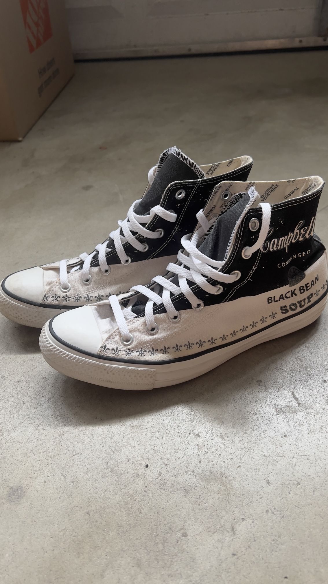 Converse andy warhol black bean soup best sale