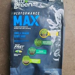 Premium Weed-free Sun/Shade Grass Seed and Fertilizer, 5lbs