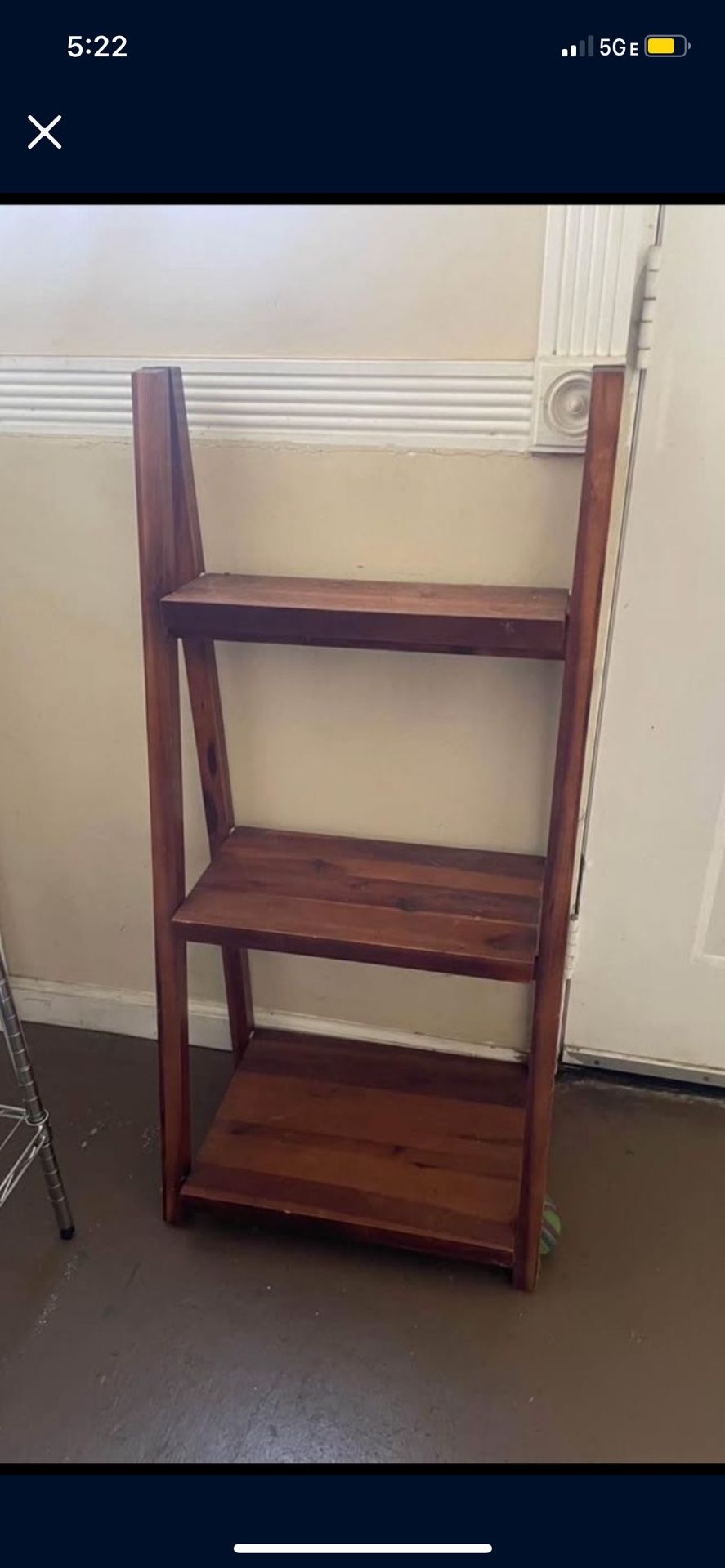 Wooden Ladder Shelf