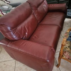 Red Leather Couch’s 