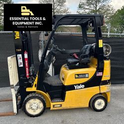 2017 Yale 5,000lb 3-Stage Propane Forklift GLC050VX Cushion Forklift- 14,487hrs