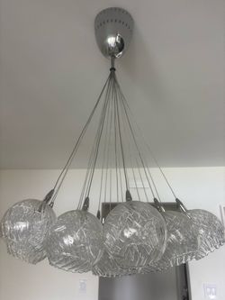 Glass domes chandelier