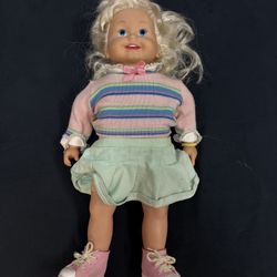 80’s Cricket Doll, Chair And Accessories 