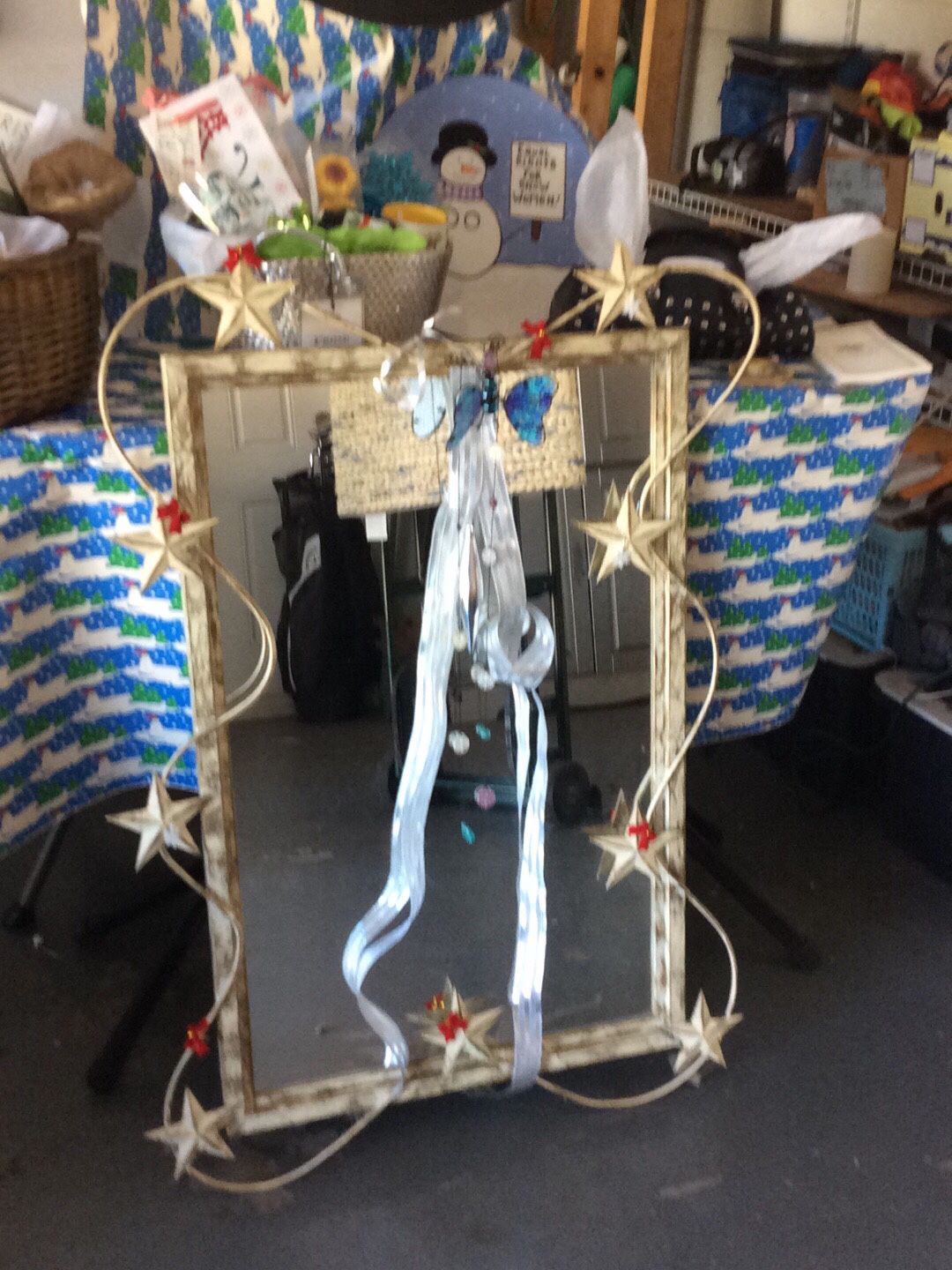 Wrought Iron Star Mirror