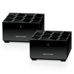 NETGEAR Nighthawk Advanced Whole Home Mesh WiFi 6 System (MK63S) with Free Armor Security – AX1800 Router with Satellite Extender