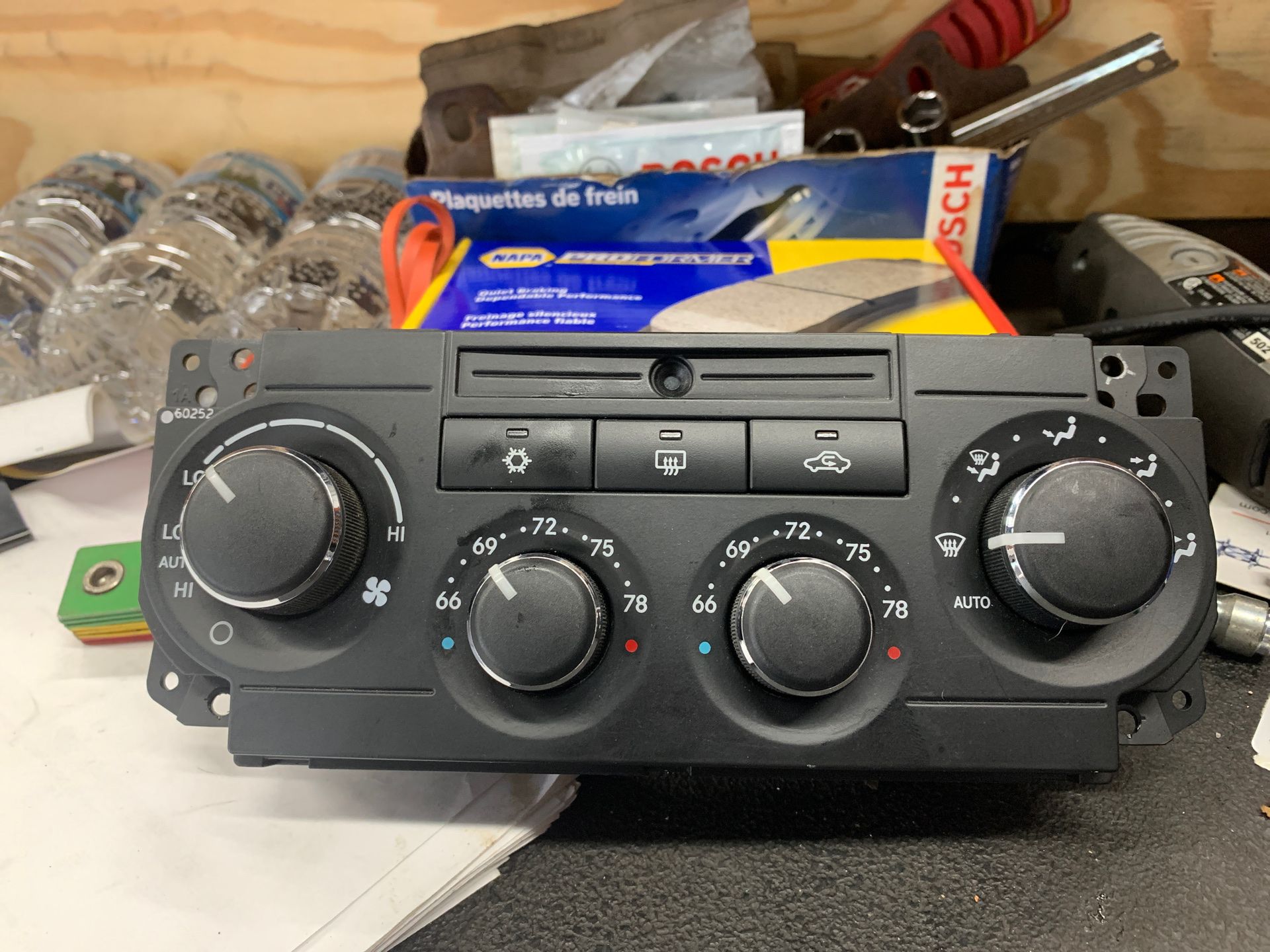 Climate control switch automatic