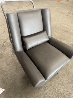 Restoration Hardware LUKE LEATHER SWIVEL CHAIR