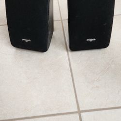 Polk Speakers - Two Audio M2 Speakers w/ Mounting Brackets Black