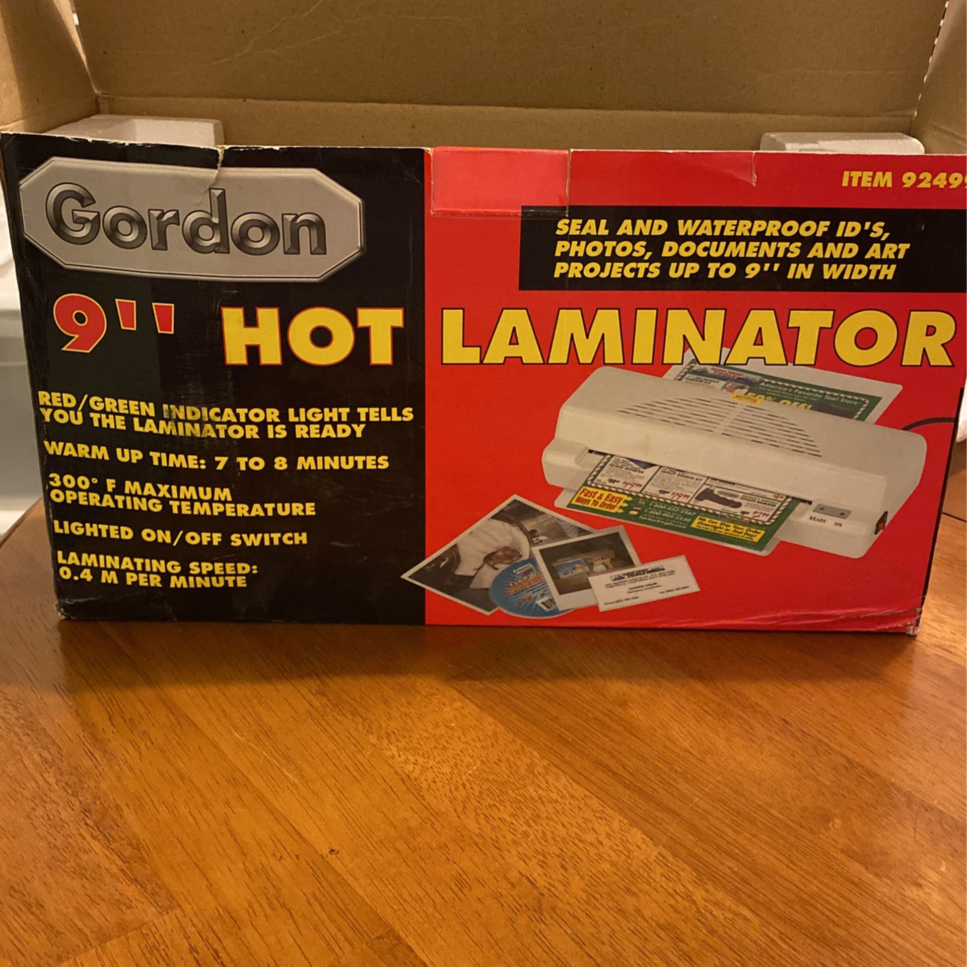 9” Hot Laminator