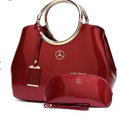 Still Available / Branch NRE Luiz Eva Hand Bag and Ạ Purse Deep Red /Mercede - Benz  Original $105. + Tax