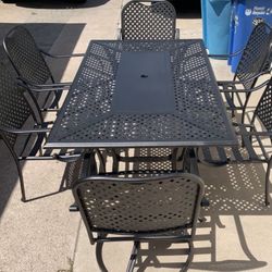 Beautiful Nice Hampton Bay Outdoor Patio Set 7pc