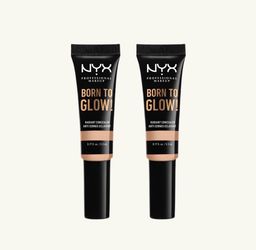 2 Pieces Of NYX Professional Makeup Born To Glow Radiant Undereye Concealer, Alabaster