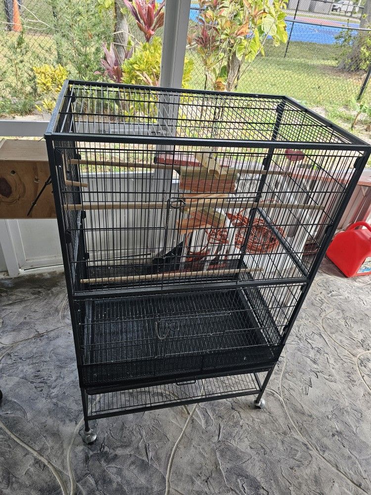 Bird Cage ,flight cage with wooden nest box
