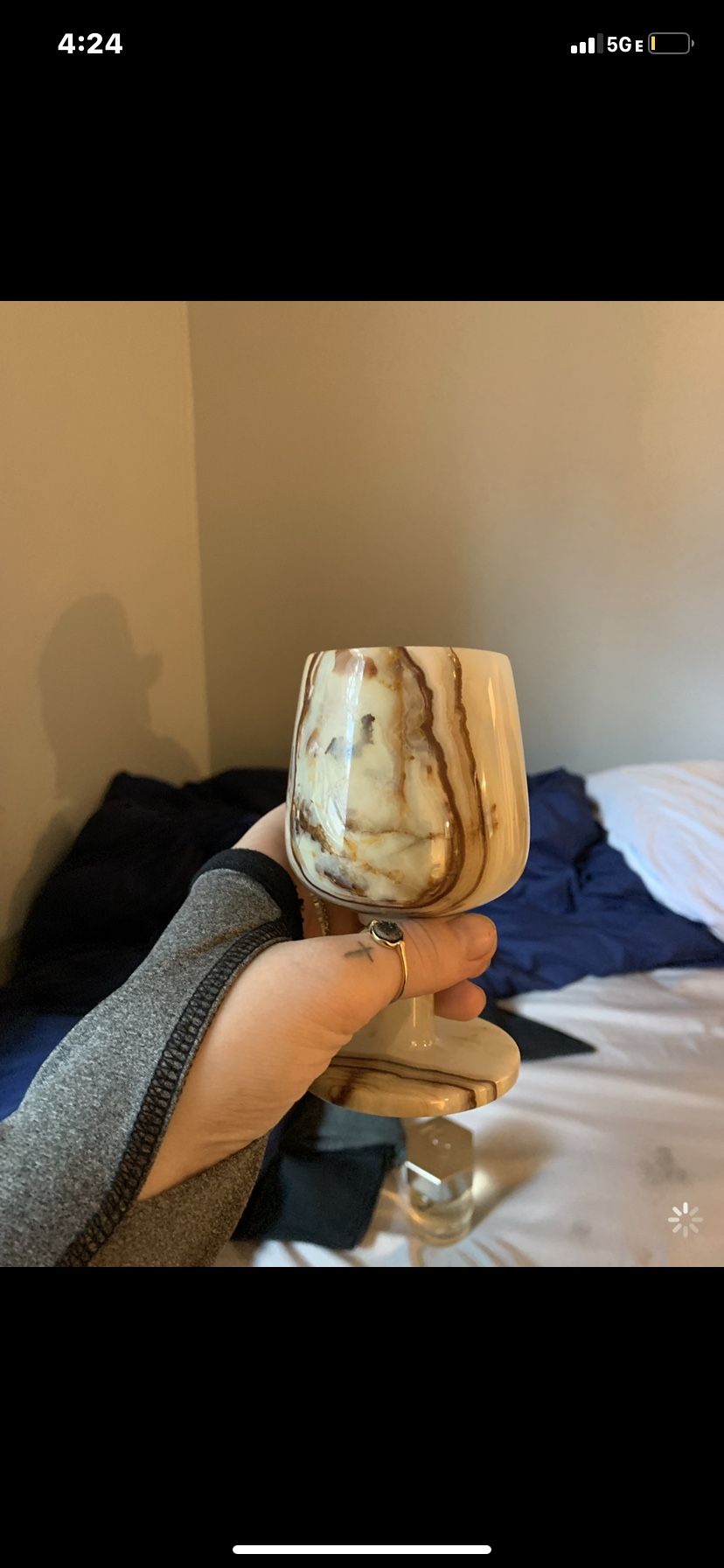 Onyx Marble Agate Stone Goblets