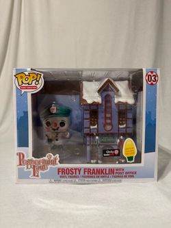 Funko Pop Frosty Franklin With Post Office Holiday Decoration