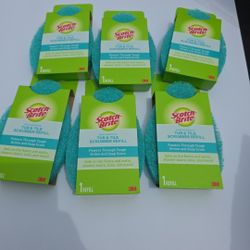 Scotch-Brite Non-Scratch Tub & Tile Scrubber Refill Pads, Pack of 6