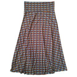 LuLaRoe Size 2XL Plus Size Simply Comfortable Herringbone Arrow Maxi Skirt NWT