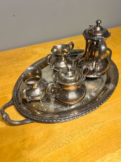 Silver-Plated Tea and Coffee Service Set