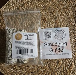 White Sage smudging bundles 4 inches each