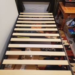 New Twin Bed W/memory Foam Mattress, Cover, Sheets 