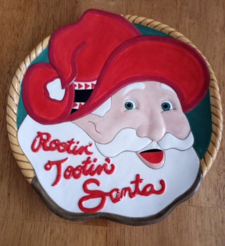 Dept56 Cowboy Santa Decorative Wall Hanging 