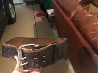 Leather weight belt (small)