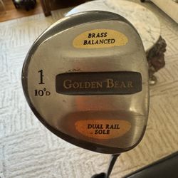 Vintage Golden Bear Driver With Matching Cover