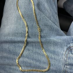 14k Gold Solid Cuban  Link Chain 