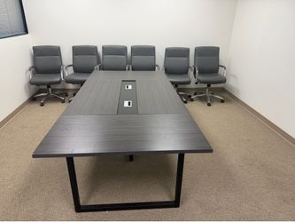 Conference table and 6 chairs