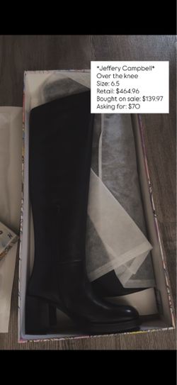 Jeffrey Campbell Over the Knee Boots Size 6.5