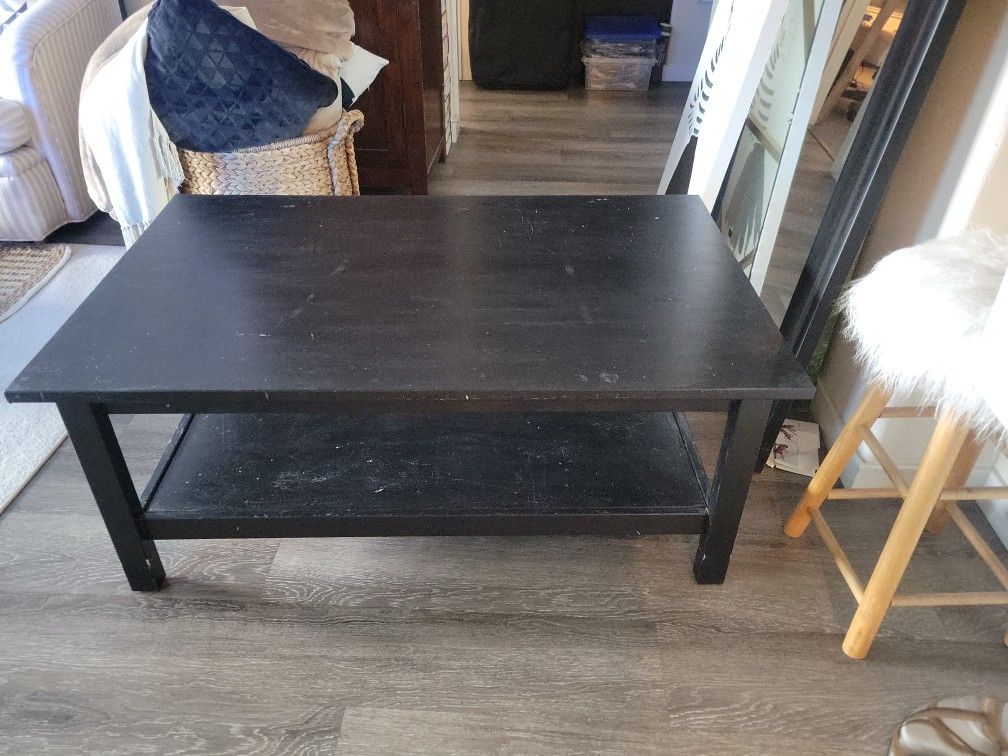 Wood Black Coffee Table