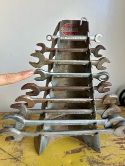 Vintage Craftsman Wrench Set with Rack made in the USA