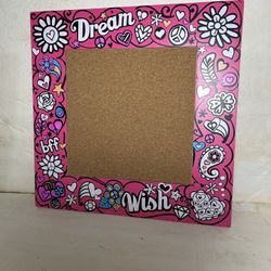 Large Colorful Tween/Teenager “Wish/Dream” Cork Board Brand New