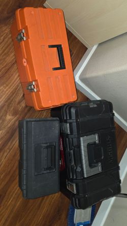 3 Toolboxes with tools