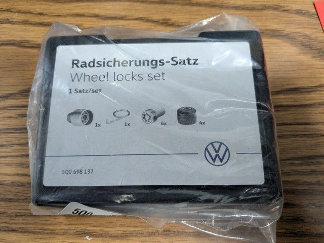 VW Volkswagen Wheel Locks New