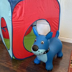 Tent And Dog
