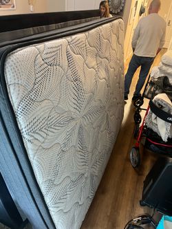 Free QUEEN bed w/ metal frame