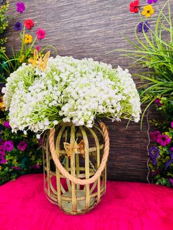 120 Pcs Babys Breath Artificial Flowers,White Fake Baby Breath Flowers