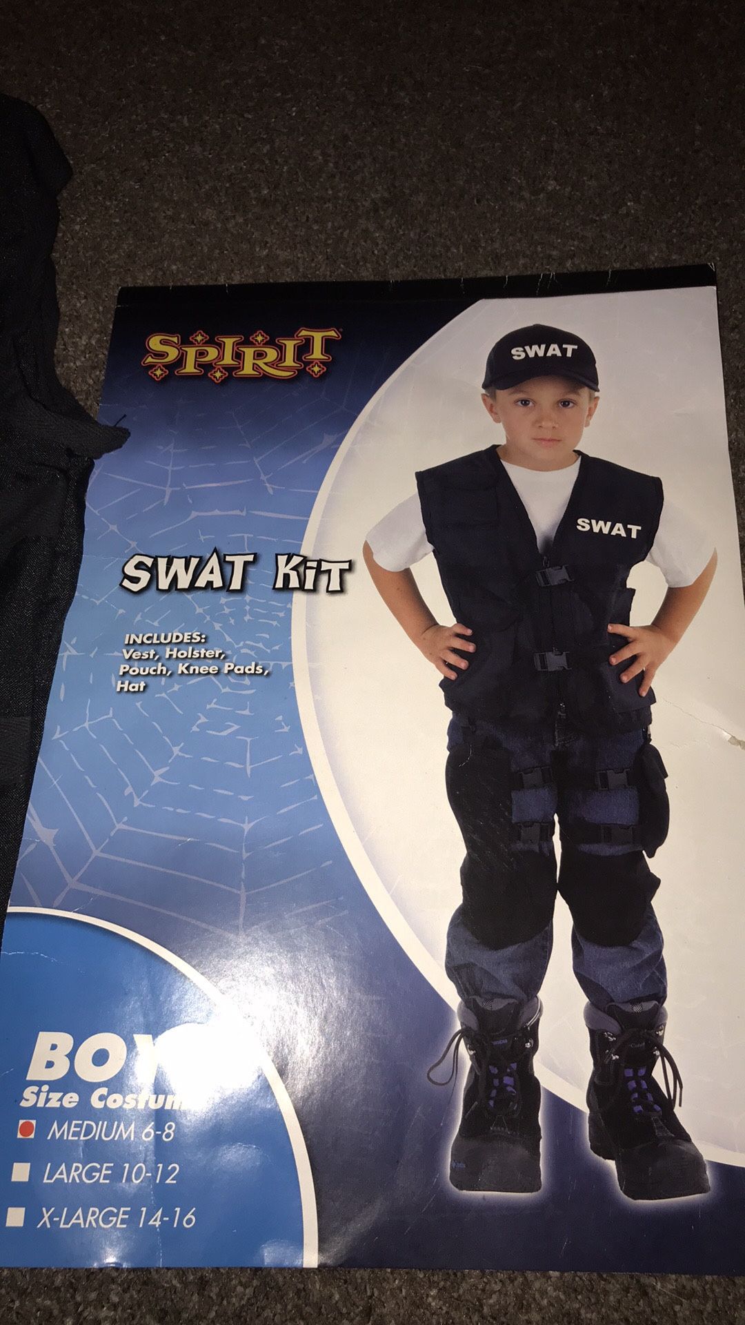 Boys swat costume