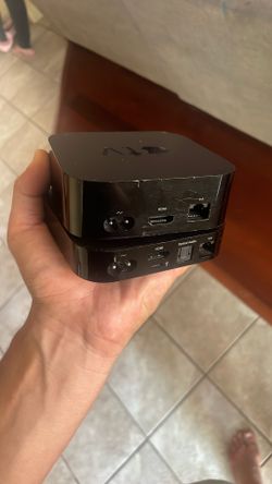 Two Apple Tv Boxes. No Remotes No Cords.