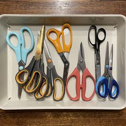 Lot of craft scissors