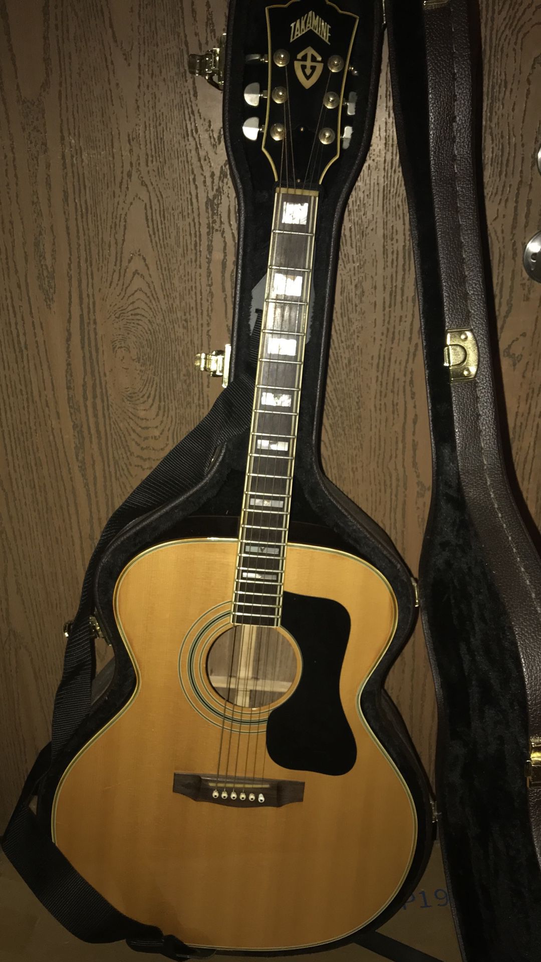 Beautiful  Takamine Guitar Mother Of Pearl Fretz Beautiful Guitar Must See No Scratches Or Nothing