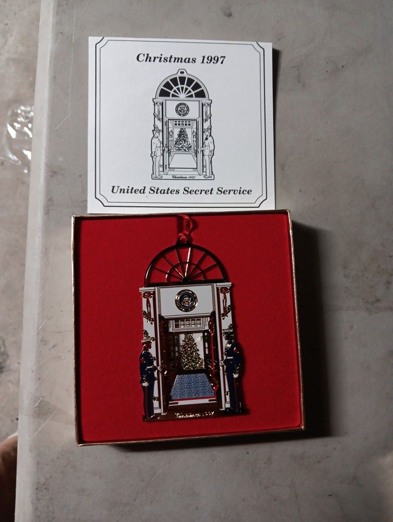 1997 "THE UNITED STATES SECRET SERVICE " ORNAMENT