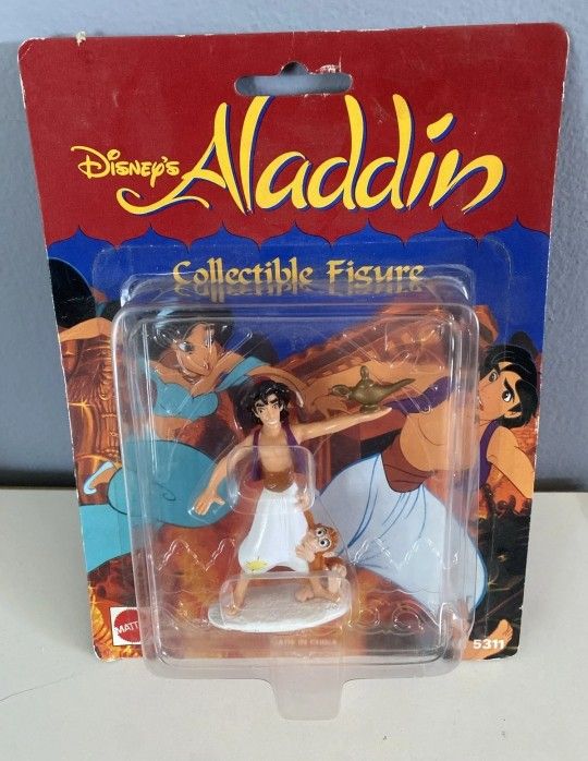NEW IN BOX 1992 Mattel Disney’s Aladdin Collectible Figure