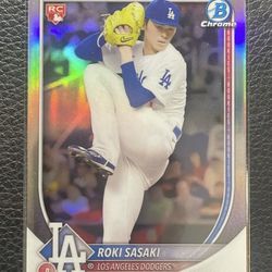 2025 Roki Sasaki Bowman Chrome “Red Logo Redemption” RC Refractor. Los Angeles Dodgers 