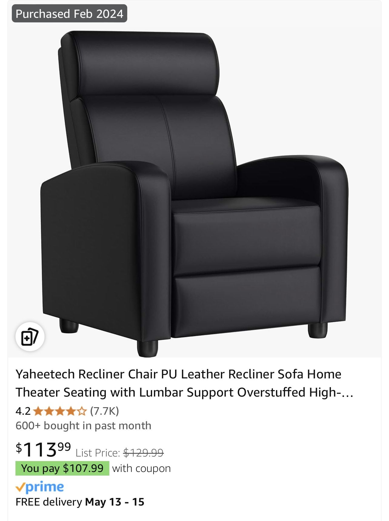 Black Recliner