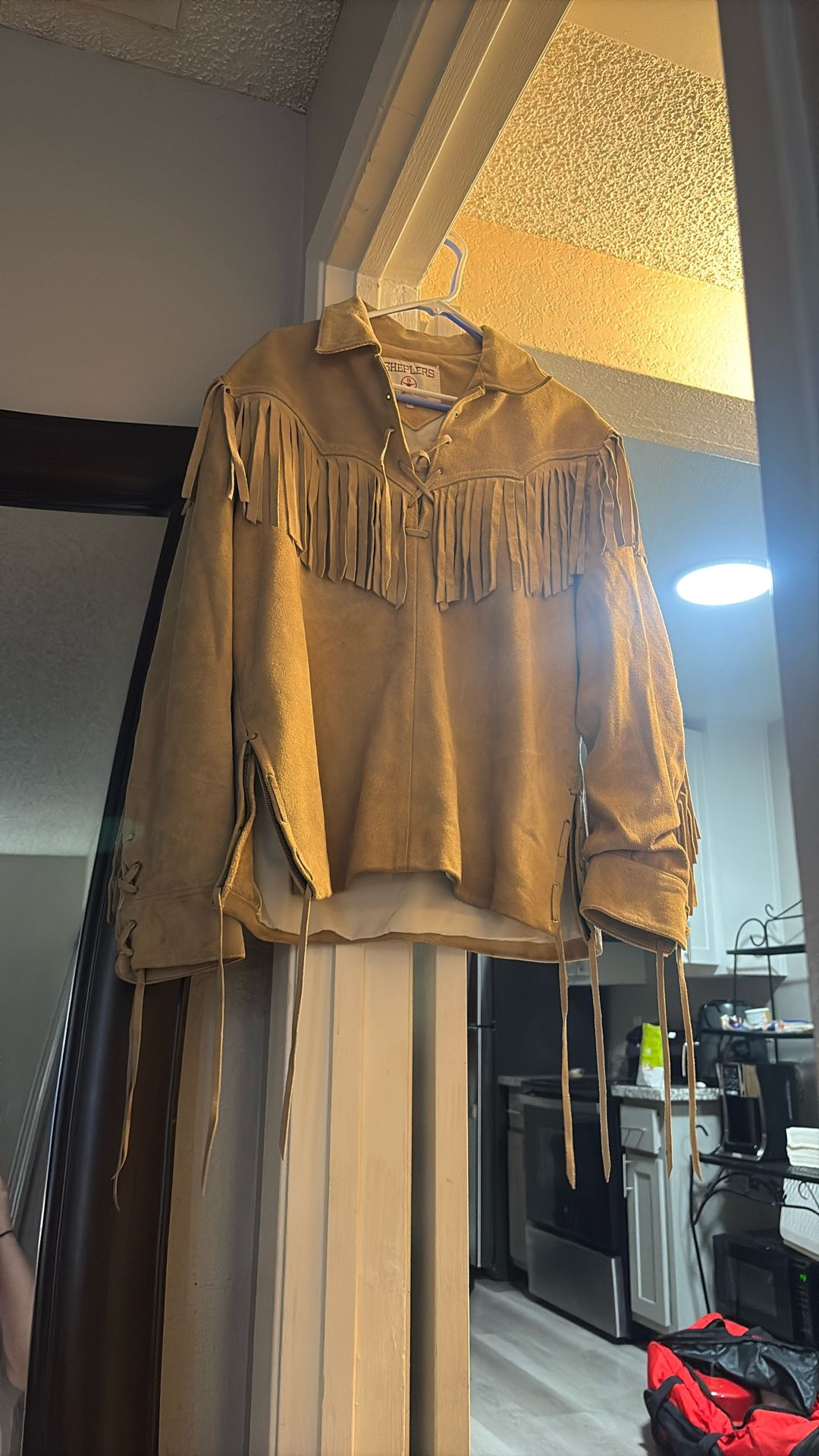 Leather Pullover With Fringe By Shepherds